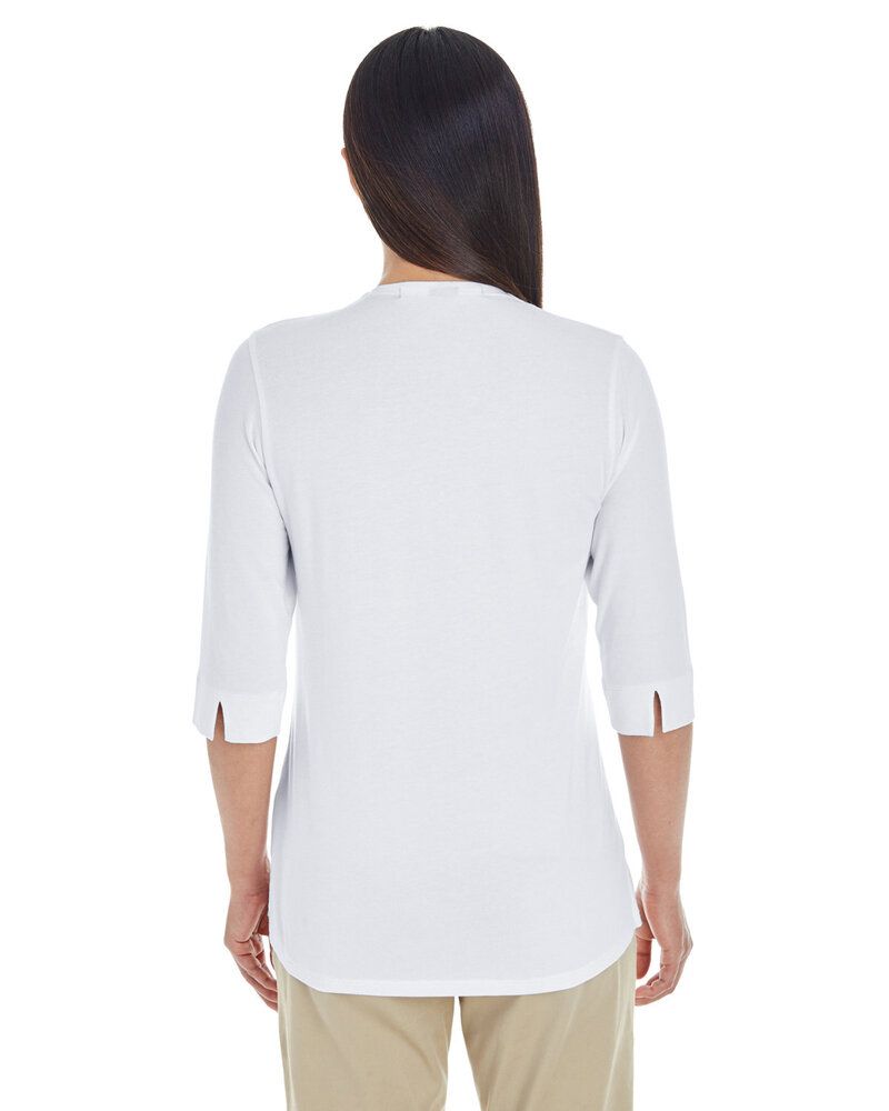 Devon & Jones DP188W - T-Shirt Top à encolure ouverte pour femme Perfect Fit Tailored