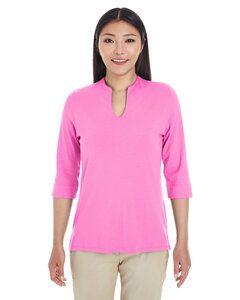 Devon & Jones DP188W - T-Shirt Top à encolure ouverte pour femme Perfect Fit Tailored Rose Charité
