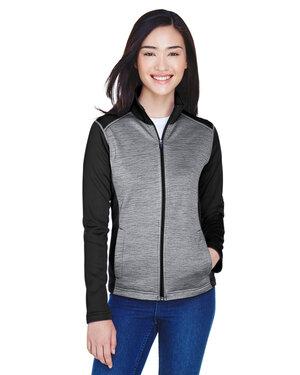 Devon & Jones DG796W - Chandail Newbury Fleece Mélange Colorblock Full-Zip - Femme