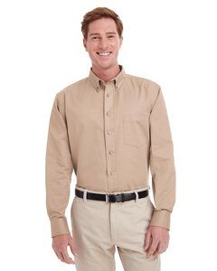 Harriton M581 - T-Shirt Hommes Foundation 100% coton à manches longues