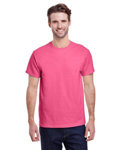 Gildan 5000 - T-Shirt en Coton™ épais pour adultes Rose Sécurité