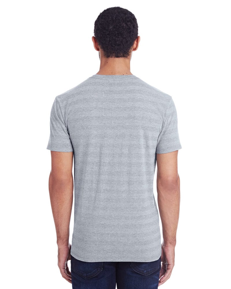 Threadfast 152A - T-shirt à manches courtes à rayures invisibles pour homme