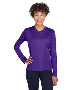 Team 365 TT11WL - T-Shirt à manches longues Zone Performance pour femme Sport Purple