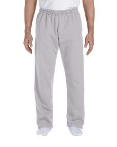 Gildan G123 - Pantalon Dryblend® Adult 9oz to 15 oz./Lin. Yd. 50/50, Sweatpant à fond ouvert Gris Athlétique
