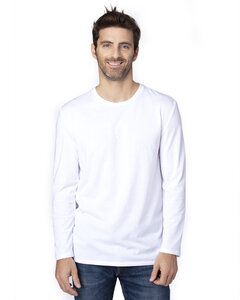 Threadfast 100LS - T-Shirt unisexe à manches longues Ultimate Blanc