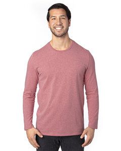 Threadfast 100LS - T-Shirt unisexe à manches longues Ultimate Maroon Heather