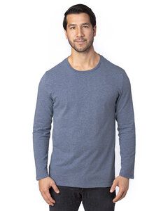Threadfast 100LS - T-Shirt unisexe à manches longues Ultimate Navy Heather