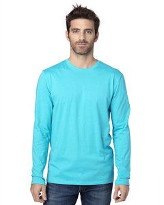 Threadfast 100LS - T-Shirt unisexe à manches longues Ultimate Bleu Pacific
