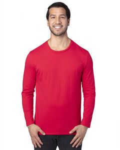 Threadfast 100LS - T-Shirt unisexe à manches longues Ultimate Rouge