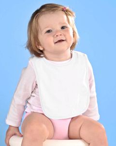 Rabbit Skins RS1005 - Bavoir en jersey pour bébé Blanc