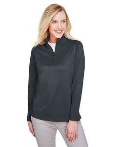 Harriton M748W - Polo pour dames Advantage Snag Protection Plus Il Quarter-Zip Dark Charcoal