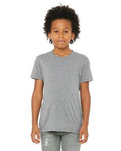 Bella+Canvas 3413Y - T-shirt à manches courtes Triblend pour jeune Grey Triblend