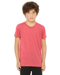 Bella+Canvas 3413Y - T-shirt à manches courtes Triblend pour jeune Red Triblend