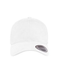 Yupoong 6363V - Casquette mi-profil en coton croisé brossé pour adulte Blanc