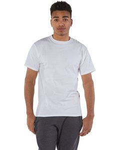 Champion T525C - T-shirt à manches courtes 6 Oz. Short-Sleeve T-Shirt Blanc