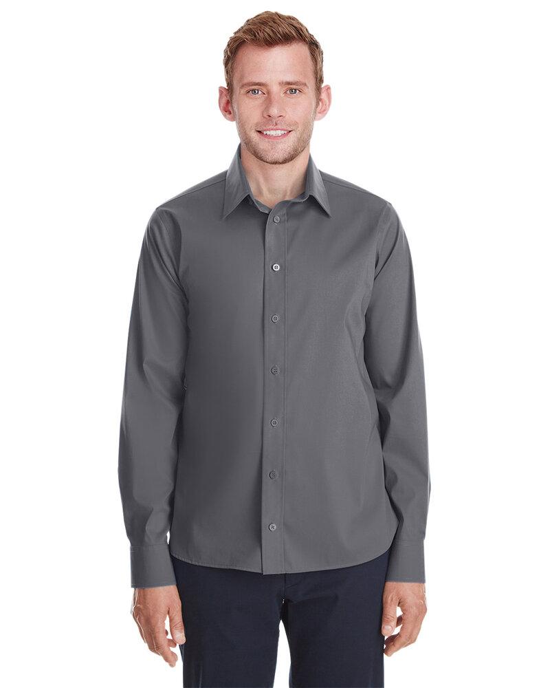 Devon & Jones DG561 - Chemise non cintrée en tissu Broadcloth extensible de Crown Collection pour homme