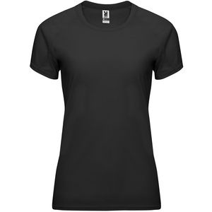 Roly CA0408 - BAHRAIN WOMAN T-shirt technique manches courtes raglan pour femme Noir