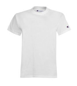 Champion T435 - T-shirt enfant en coton à manches courtes Blanc