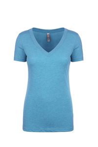 Next Level 6740 - T-Shirt Triblend Deep V Vintage Turquoise