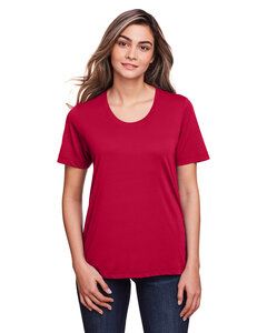 Core 365 CE111W - T-Shirt Femme Fusion Chromasoft Performance Classic Red