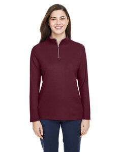 Core 365 CE405W - Polo Fusion Chromasoft Pique Quarter-Zip pour femme