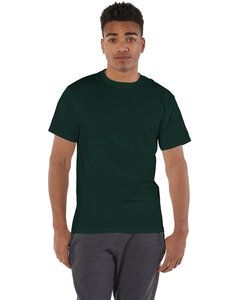 Champion T525C - T-shirt à manches courtes 6 Oz. Short-Sleeve T-Shirt Vert foncé