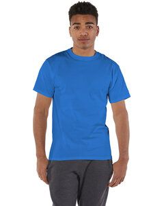 Champion T525C - T-shirt à manches courtes 6 Oz. Short-Sleeve T-Shirt Bleu Royal