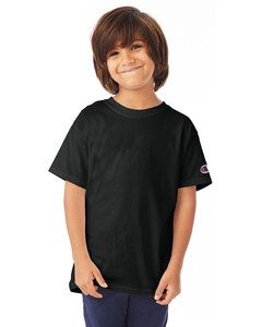 Champion T435 - Youth 6.1 oz. Short-Sleeve T-Shirt Noir