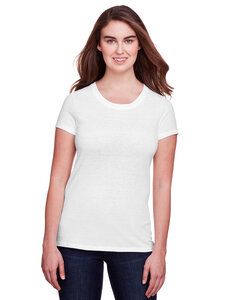 Threadfast 202A - T-shirt à manches courtes Triblend pour femmes Solid White Triblend