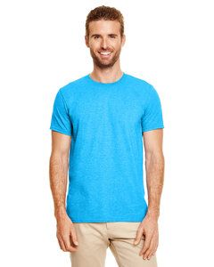 Gildan G640 - T-shirt Softstyle® 4,5 oz. Heather Sapphire