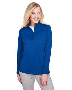 Harriton M748W - Polo pour dames Advantage Snag Protection Plus Il Quarter-Zip True Royal