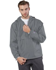 Champion CO200 - Blouson Anorak 1/4 Zip pliable pour adulte Graphite