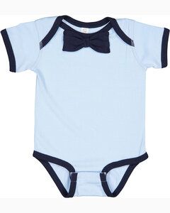 Rabbit Skins RS4407 - Body Baby Rib Bow Tie pour bébé Light Blue/Navy
