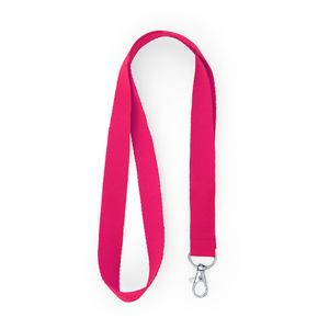 EgotierPro LY7053 - HOST Lanyard en polyester avec mousqueton Light Pink