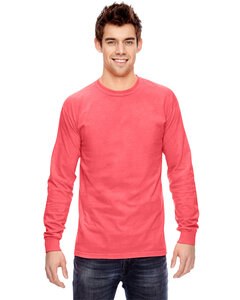 Comfort Colors C6014 - Adult Heavyweight Long-Sleeve T-Shirt Neon Red Orange