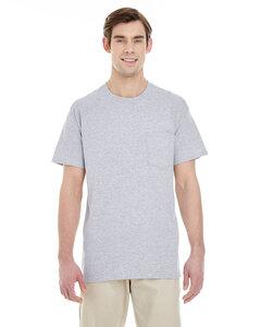 Gildan G530 - Unisex Heavy Cotton Pocket T-Shirt Gris Athlétique