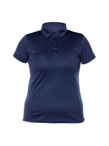 Blank Activewear L349 - Women's Short Sleeve Polo, 100% Polyester Interlock, Dry Fit Marine