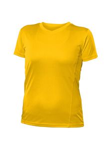 Blank Activewear L720 - Women's Short Sleeve V-Neck T-shirt, 100% Polyester Interlock, Dry Fit Or