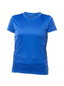 Blank Activewear L720 - Womens Short Sleeve V-Neck T-shirt, 100% Polyester Interlock, Dry Fit