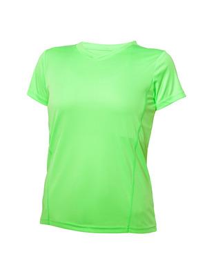 Blank Activewear L720 - Womens Short Sleeve V-Neck T-shirt, 100% Polyester Interlock, Dry Fit