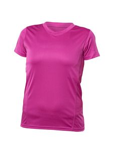 Blank Activewear L720 - Womens Short Sleeve V-Neck T-shirt, 100% Polyester Interlock, Dry Fit