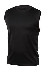 Blank Activewear M201 - Men's Tank Top, Birdseye Mesh, 100% Polyester, Dry Fit Noir