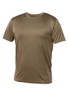 Blank Activewear M720 - Men's T-Shirt Short Sleeve, 100% Polyester Interlock, Dry Fit Khaki