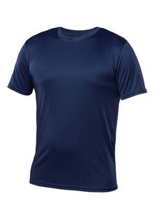 Blank Activewear M720 - Men's T-Shirt Short Sleeve, 100% Polyester Interlock, Dry Fit Marine