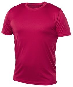 Blank Activewear M720 - Men's T-Shirt Short Sleeve, 100% Polyester Interlock, Dry Fit Wine