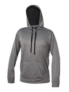Blank Activewear ML475 - Hoodie Mock Neck, Knit, 100% Polyester PK Fleece Mix Grey