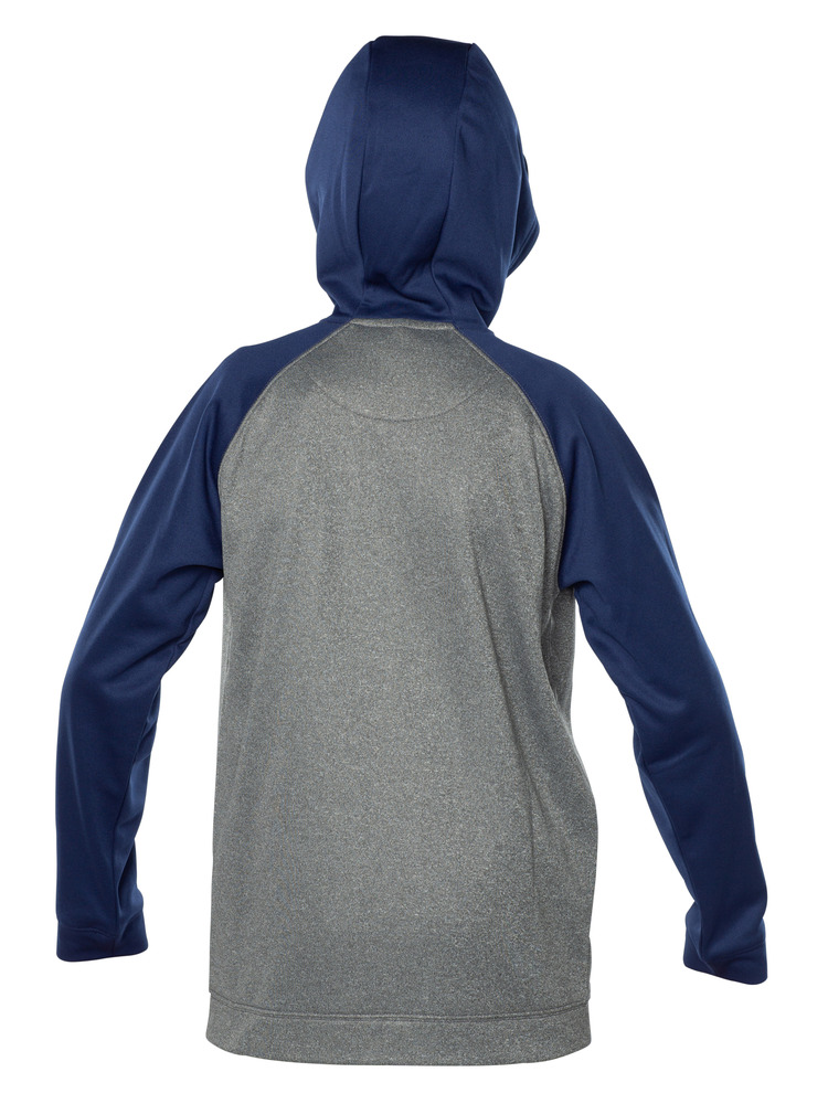 Blank Activewear Y444 - Youth Hoodie Full Zip, Raglan Sleeve, Knit, 100% Polyester PK Fleece
