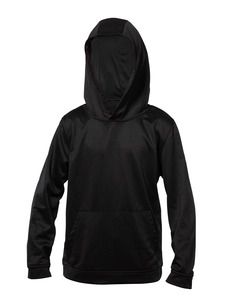 Blank Activewear Y475 - Youth Hoodie, Knit, 100% Polyester PK Fleece Noir