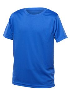 Blank Activewear Y720 - Youth T-shirt Short Sleeve, 100% Polyester Interlock, Dry Fit Blue Baltimora
