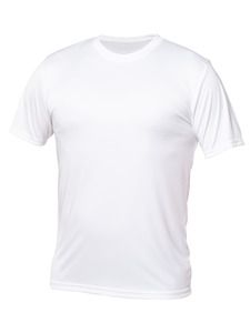 Blank Activewear Y720 - Youth T-shirt Short Sleeve, 100% Polyester Interlock, Dry Fit Blanc